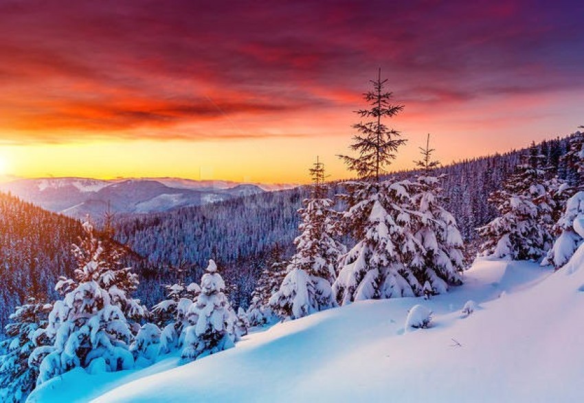 Winter Sunset Background Best Stock Photos | TOPpng