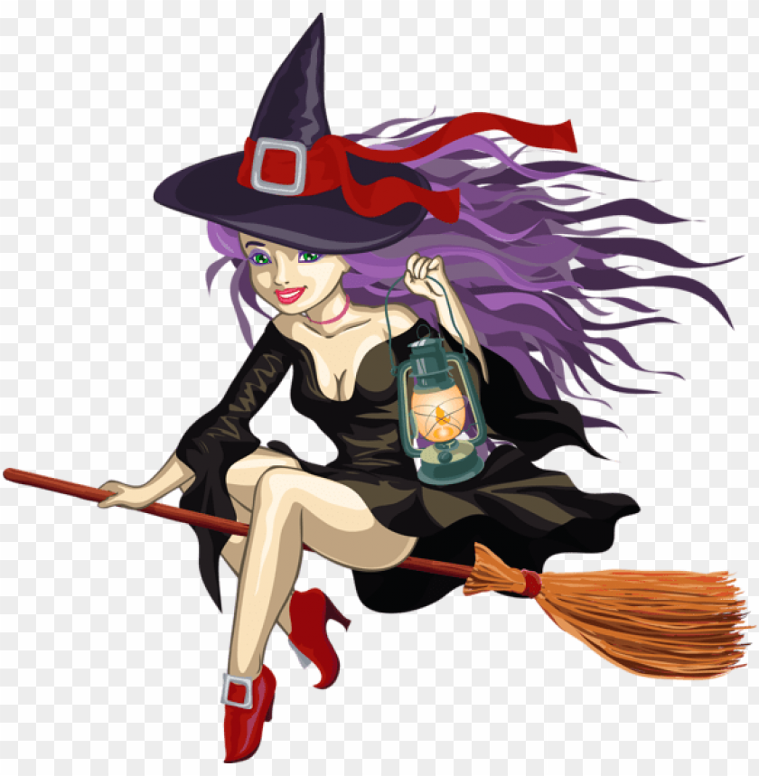 witch with lantern png images background -  image ID is 56457