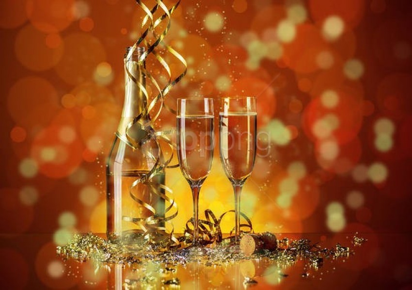 With Champagne And Glasses Background Best Stock Photos