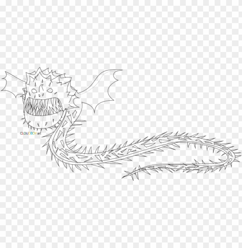 Free Download Hd Png With Out Color Train Your Dragon Screaming Death Coloring Pages Png Image 