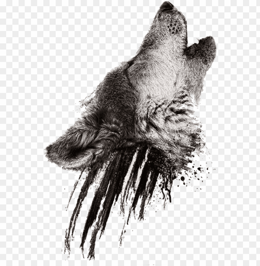 wolf head tattoo PNG image with transparent background@toppng.com
