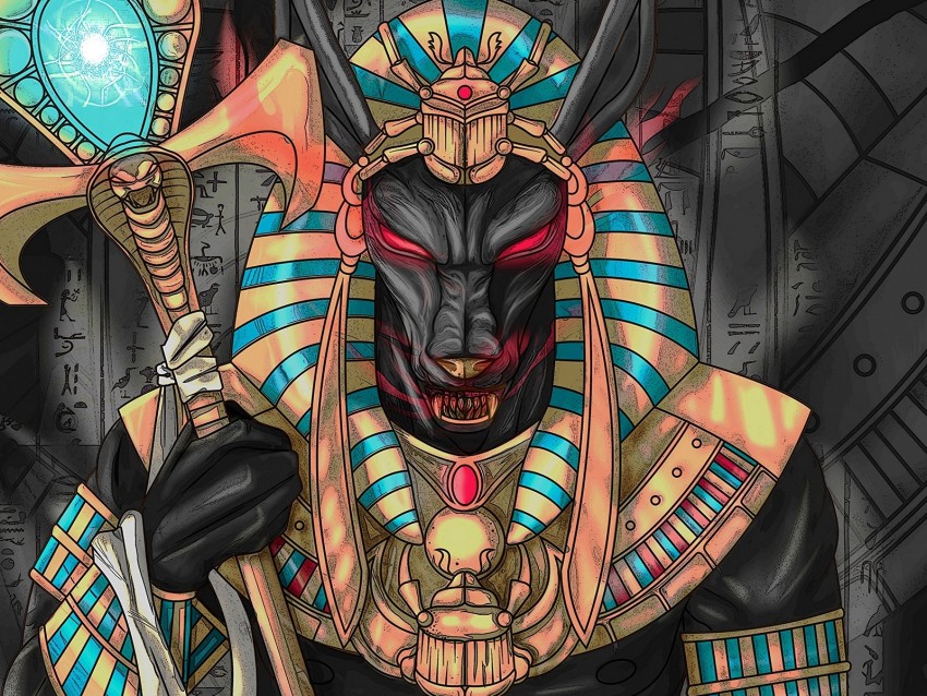 free PNG wolf, pharaoh, art, ancient egypt background PNG images transparent