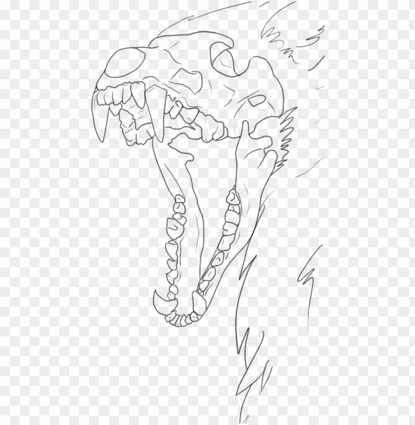 Wolf Skull Drawing Base Png Image With Transparent Background Toppng