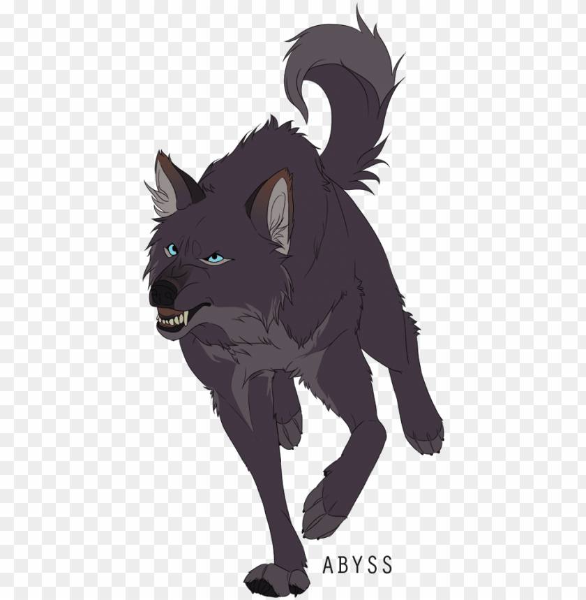 wolves / dark gray, blue-eyed wolf / - draw wolf anime male PNG image with  transparent background | TOPpng