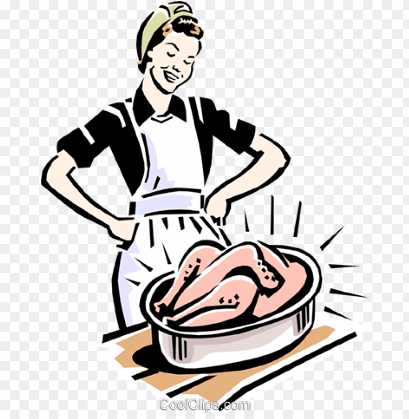 woman cooking royalty free vector clip art illustration - cooking vectors PNG image with transparent background@toppng.com