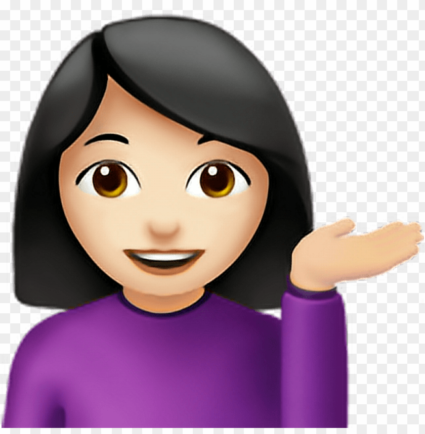 Girl With Hand Out Emoji