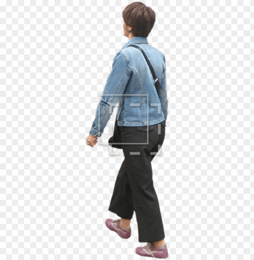 woman with purse walking away - walking up stairs PNG image with transparent background@toppng.com