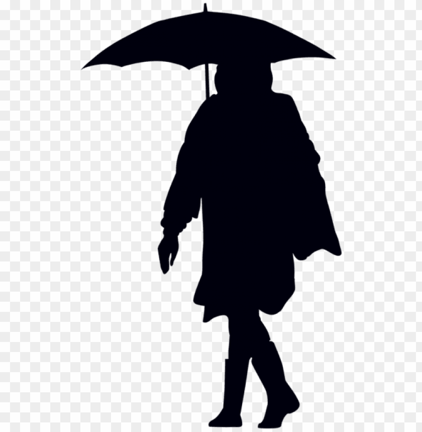 umbrella silhouette woman