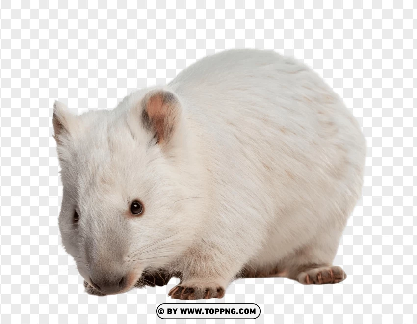 Wombat Duo Sitting PNG Transparent Background