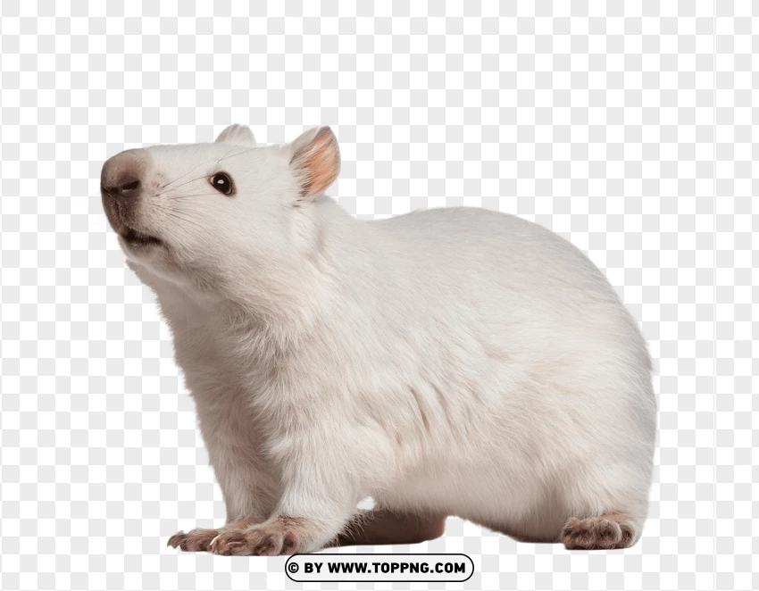 Two Wombats Looking Around PNG Transparent Background