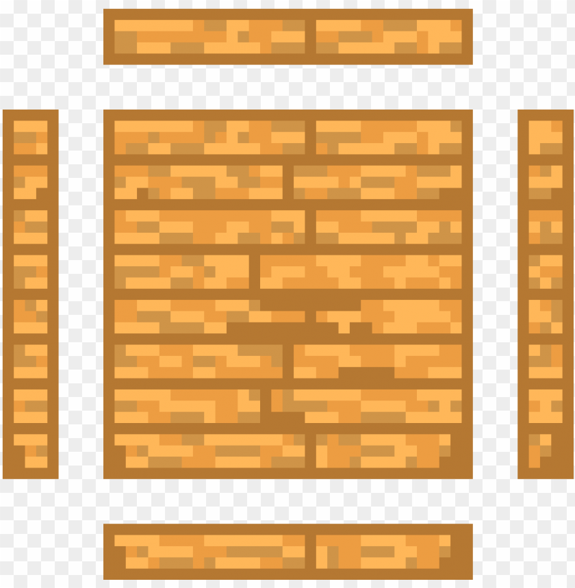 wood tile set - wooden wall pixel art PNG image with transparent