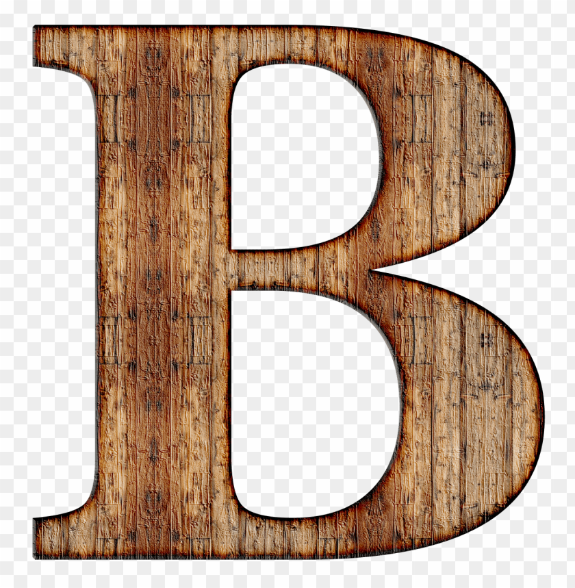 miscellaneous, alphabet, wooden capital letter b, 