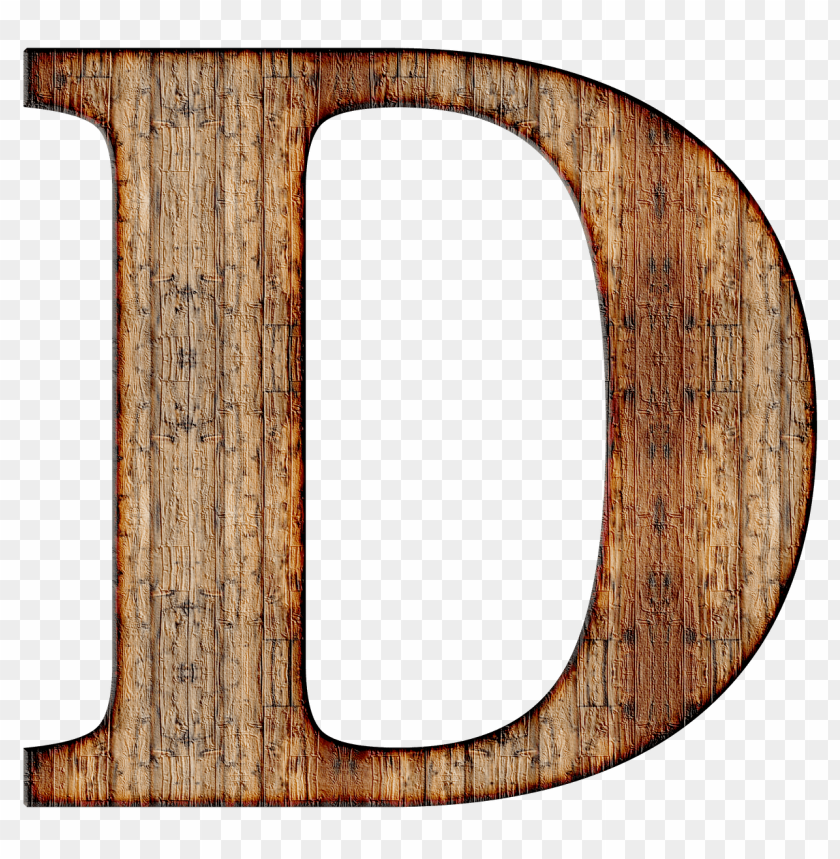 miscellaneous, alphabet, wooden capital letter d, 