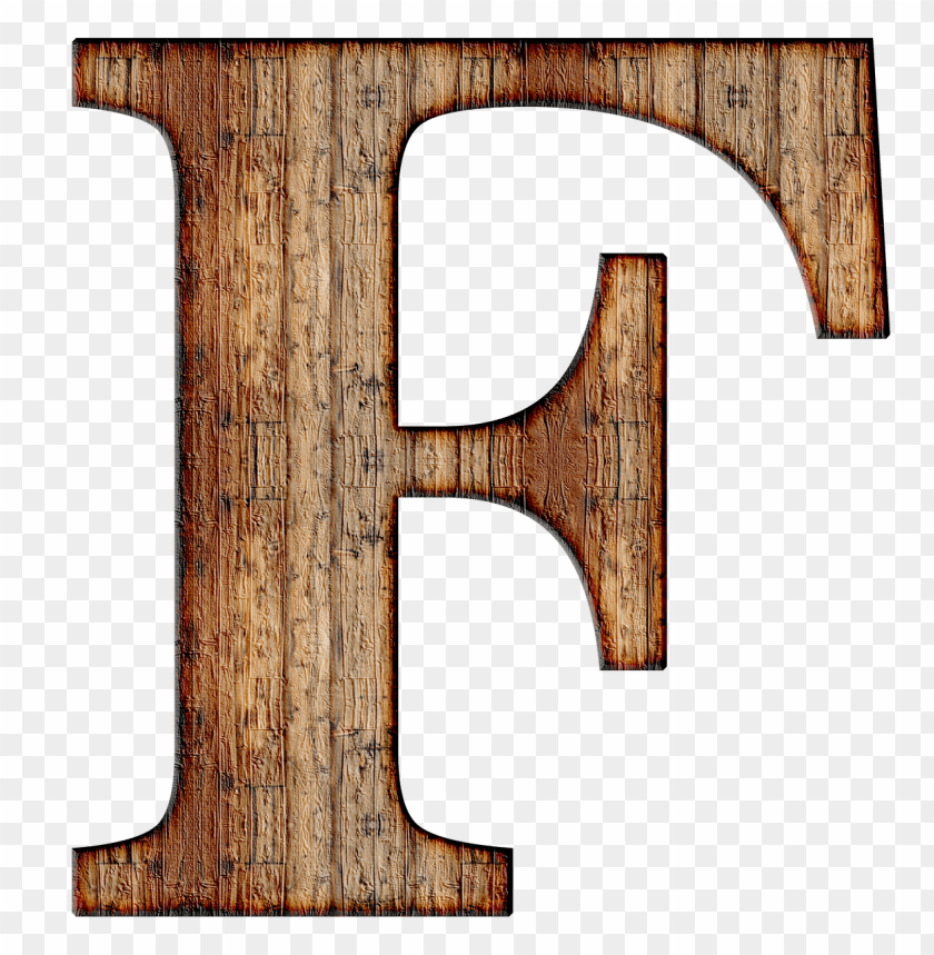 miscellaneous, alphabet, wooden capital letter f, 