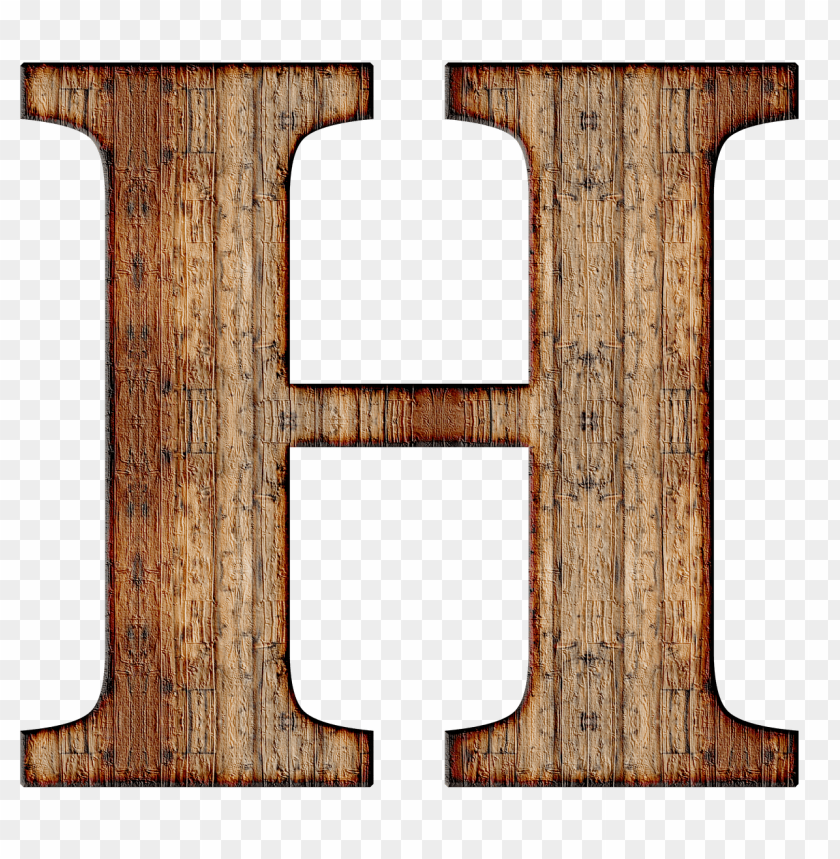 miscellaneous, alphabet, wooden capital letter h, 
