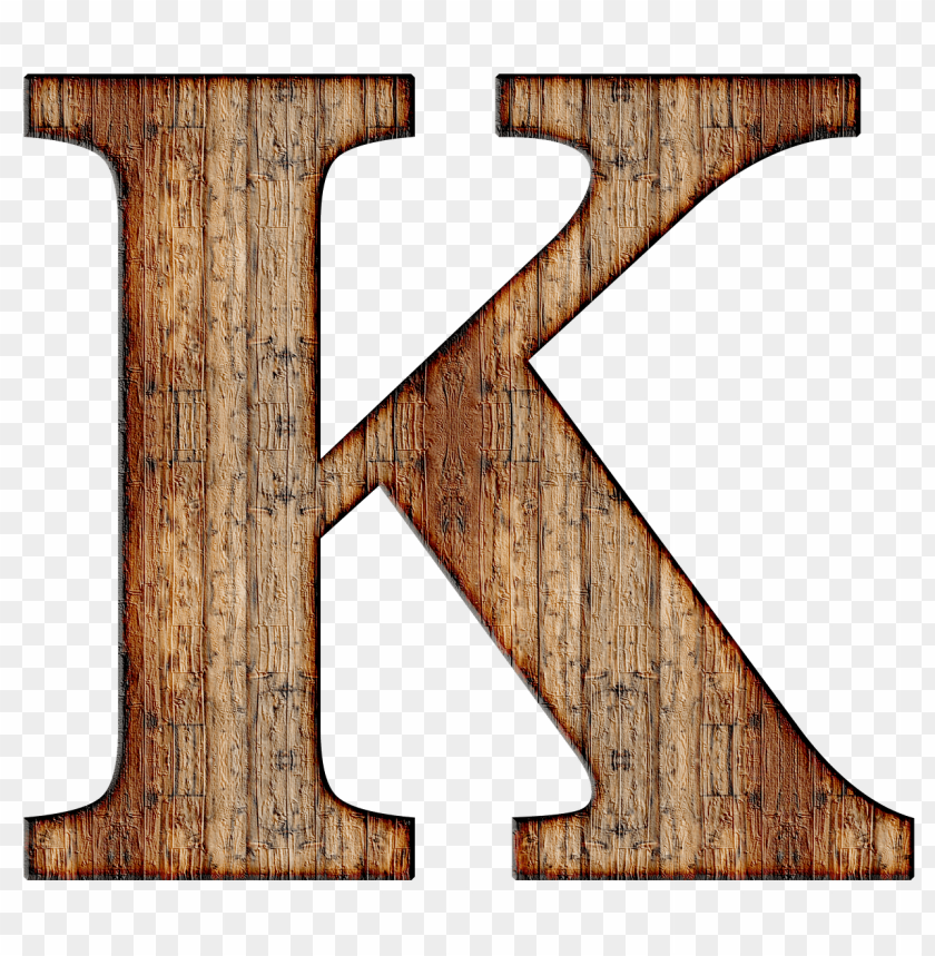 miscellaneous, alphabet, wooden capital letter k, 