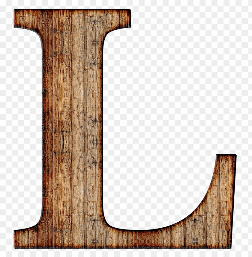 miscellaneous, alphabet, wooden capital letter l, 