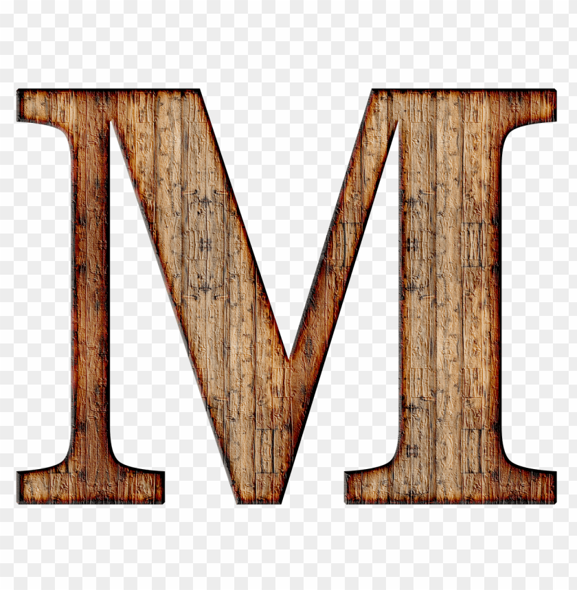 miscellaneous, alphabet, wooden capital letter m, 