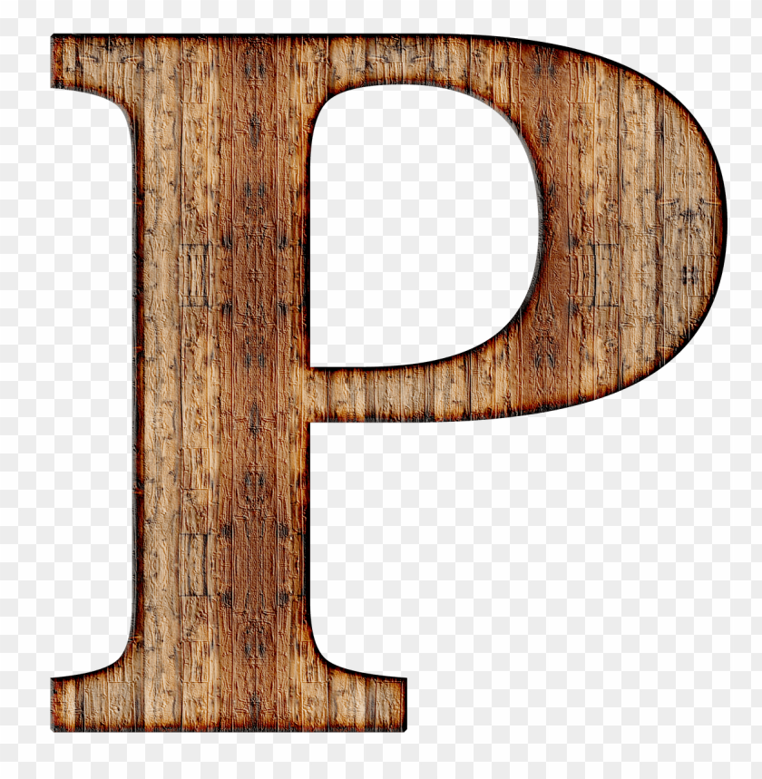 miscellaneous, alphabet, wooden capital letter p, 