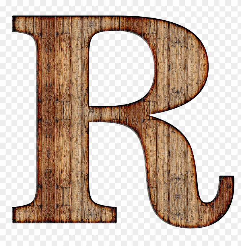 miscellaneous, alphabet, wooden capital letter r, 