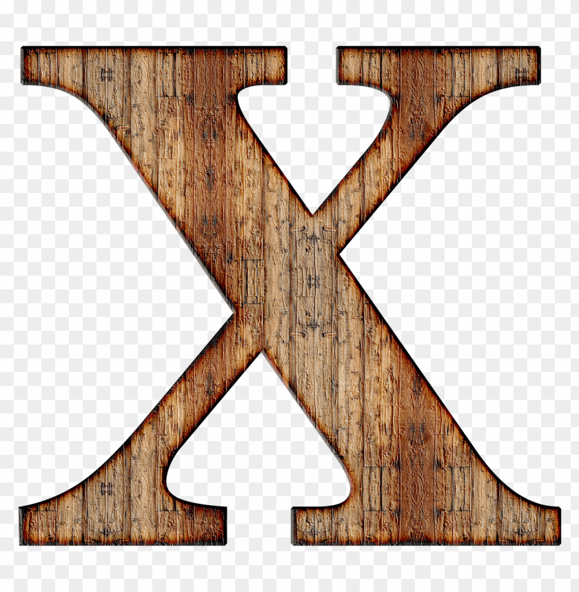 miscellaneous, alphabet, wooden capital letter x, 