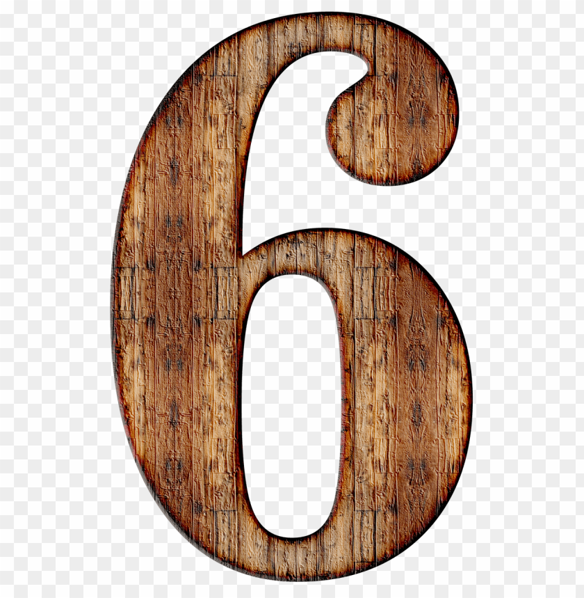 miscellaneous, numbers, wooden number 6, 