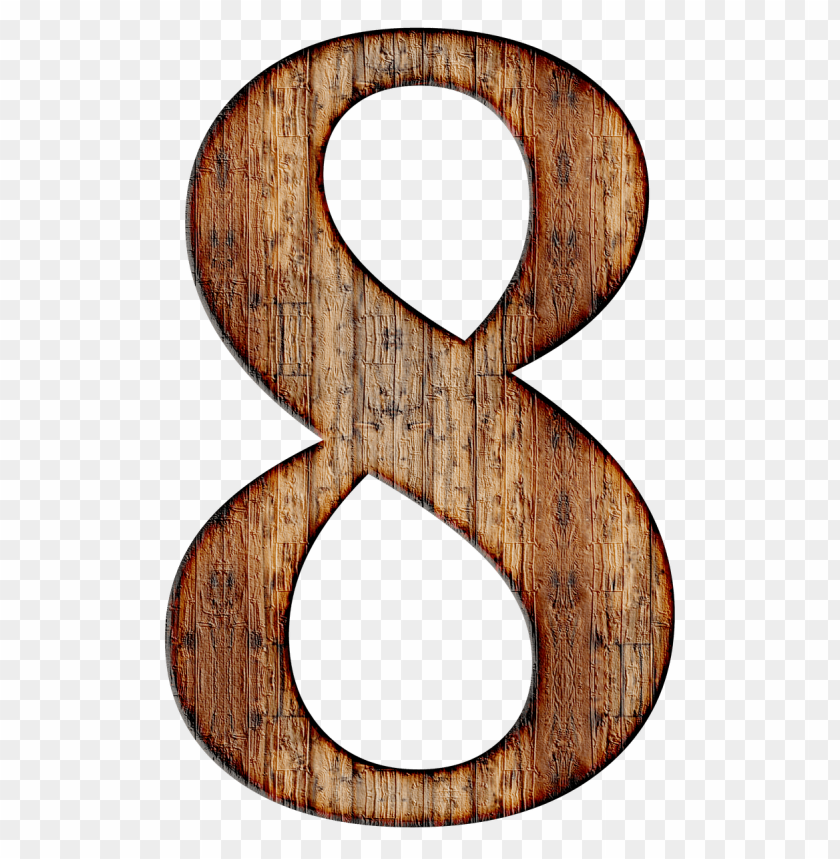 miscellaneous, numbers, wooden number 8, 