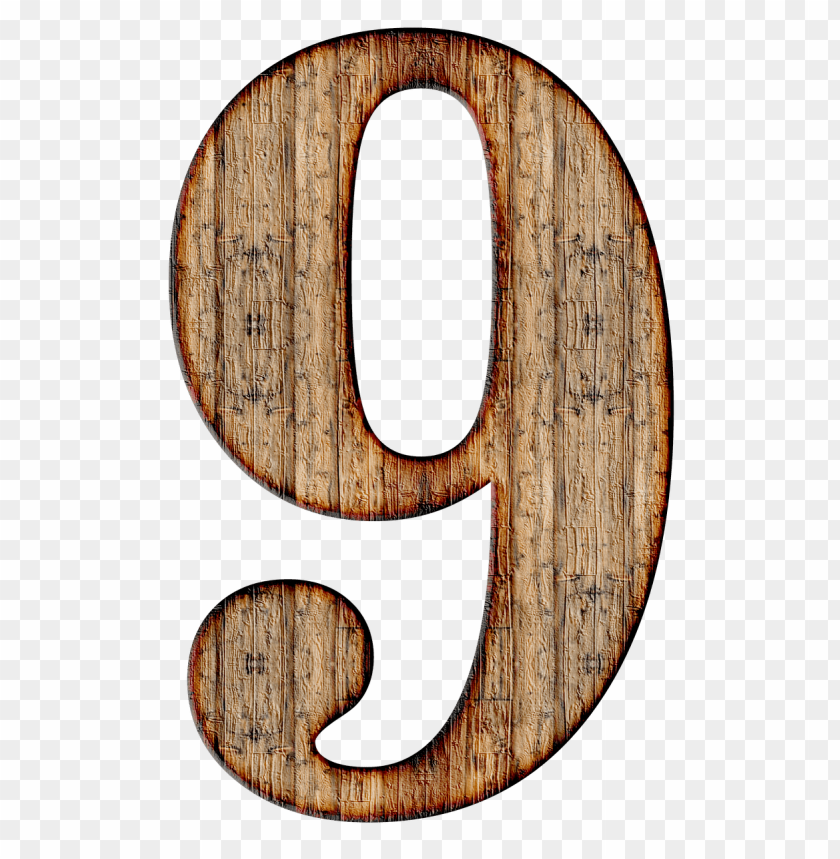 miscellaneous, numbers, wooden number 9, 