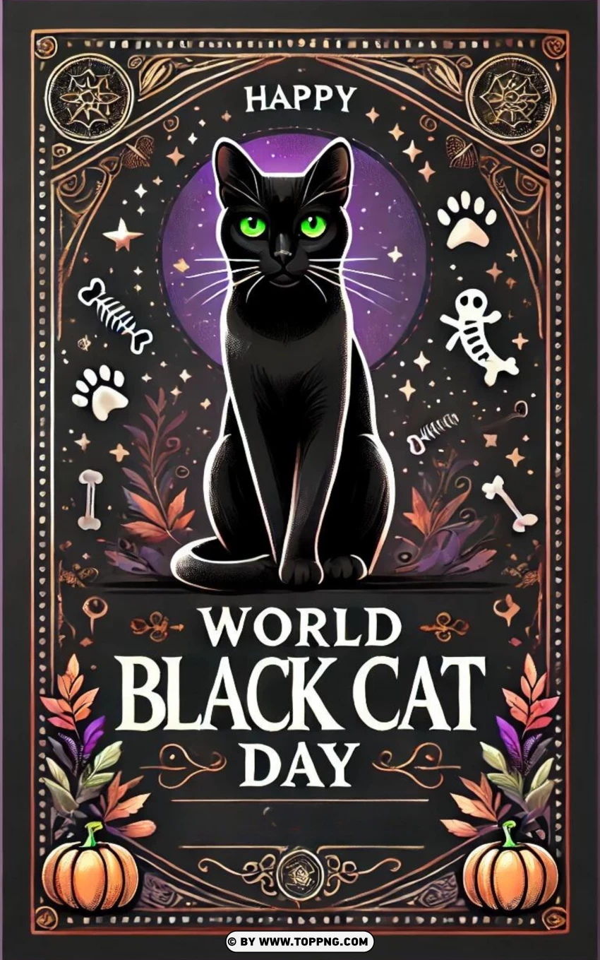 International Black Cat Day , World Black Cat Day , Black Cat,Kitten , Animal , Pet , Fun 