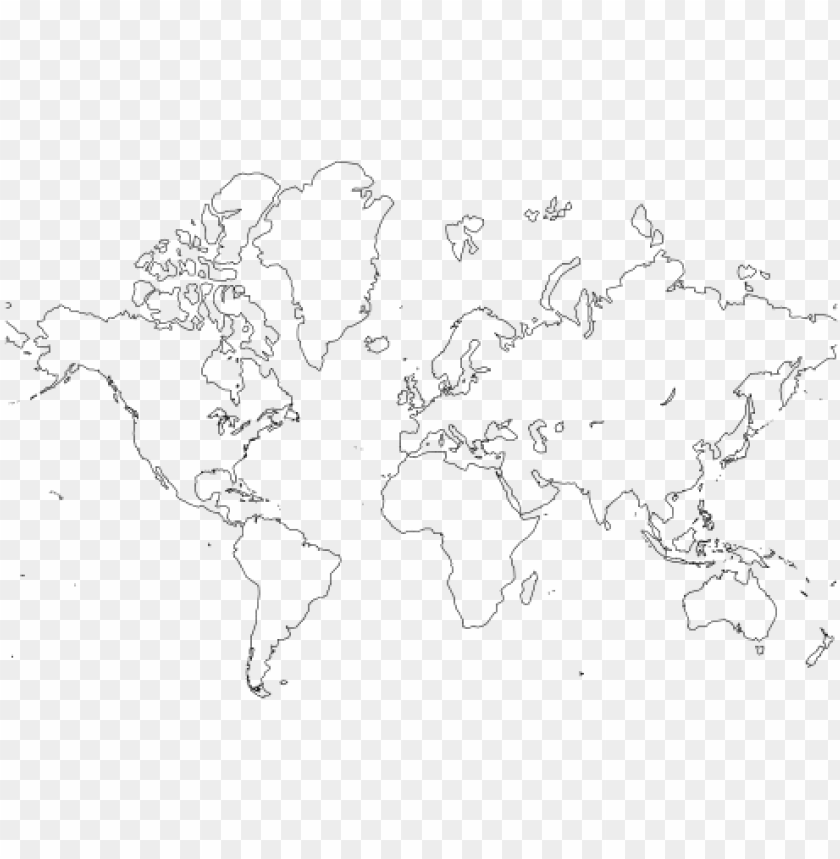 printable outline map of the world - printable blank world outline maps ...