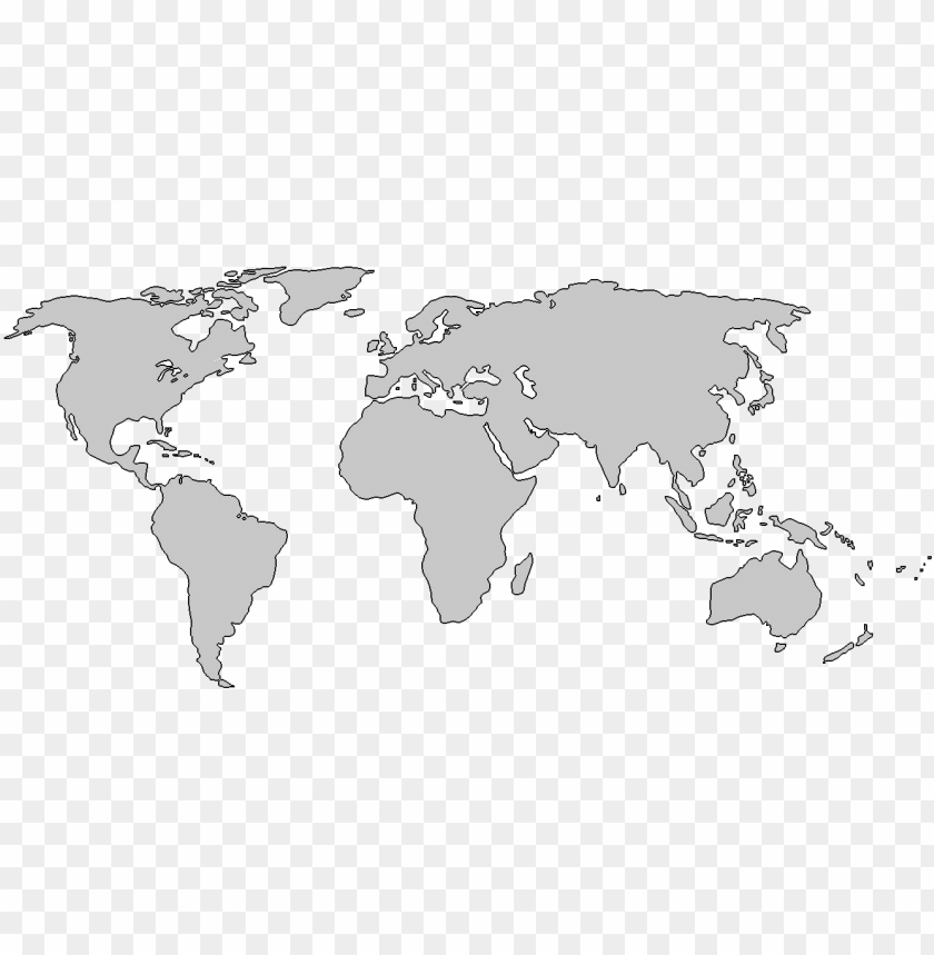 World Map Png Transparent Image Unlabeled World Ma Png Image With Transparent Background Toppng