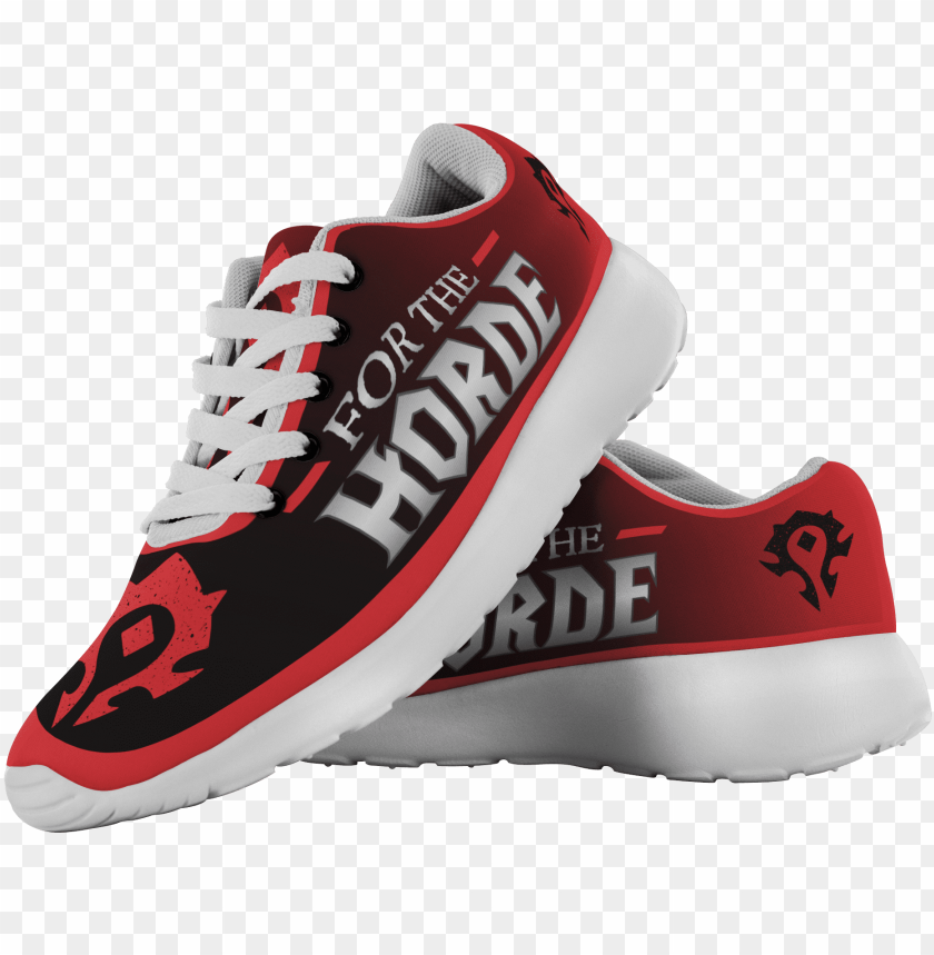 World Of Warcraft For The Horde Running Shoes Sneakers PNG Image With  Transparent Background | TOPpng