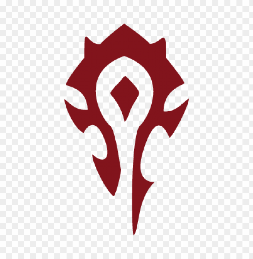  world of warcraft horde vector logo free - 463118