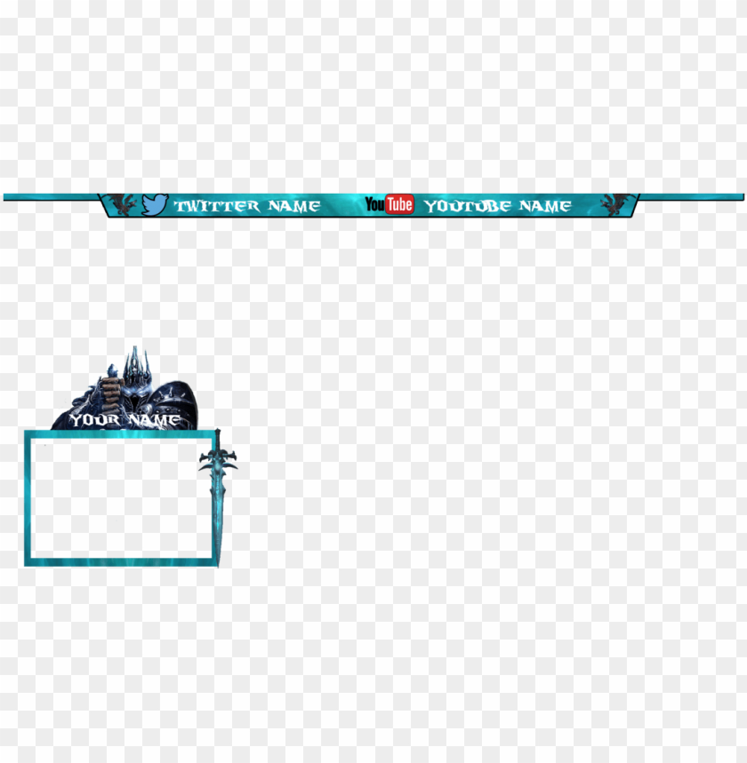 world of warcraft lich king themed overlay by kaffemlg webcam frame twitch PNG transparent with Clear Background ID 221594