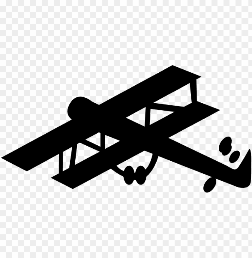 World War 1 Plane Silhouette PNG Image With Transparent Background