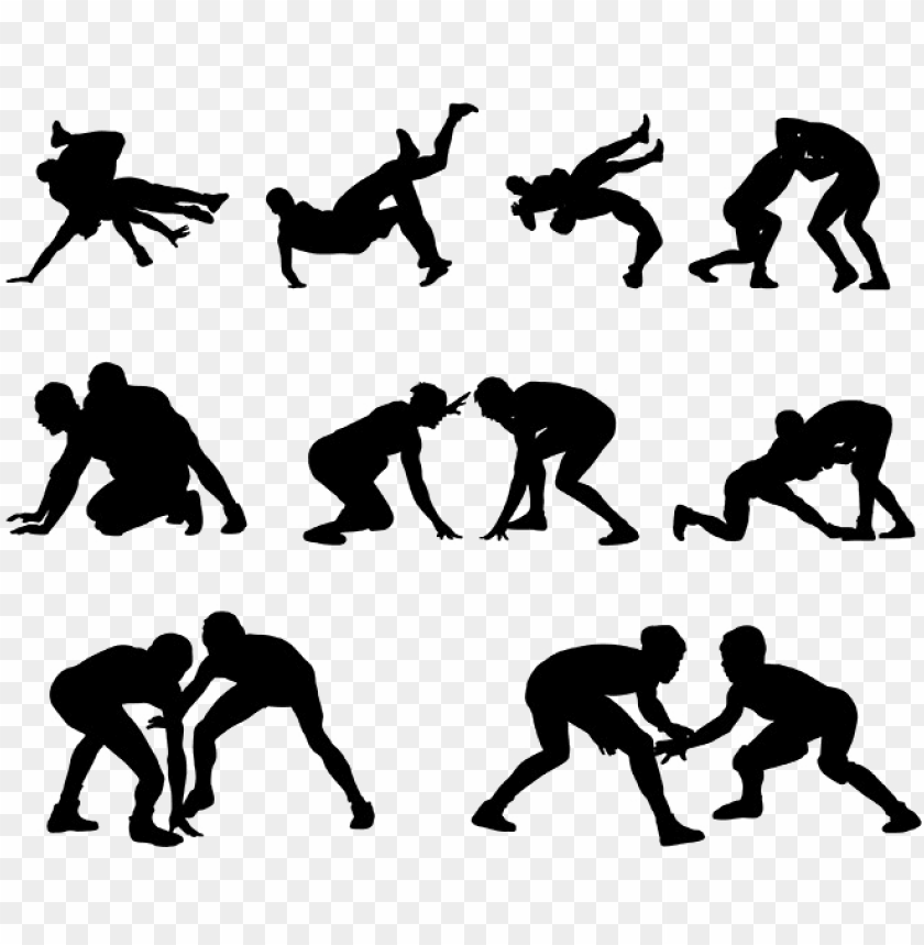 free PNG wrestling silhouette png download image - wrestling silhouettes PNG image with transparent background PNG images transparent