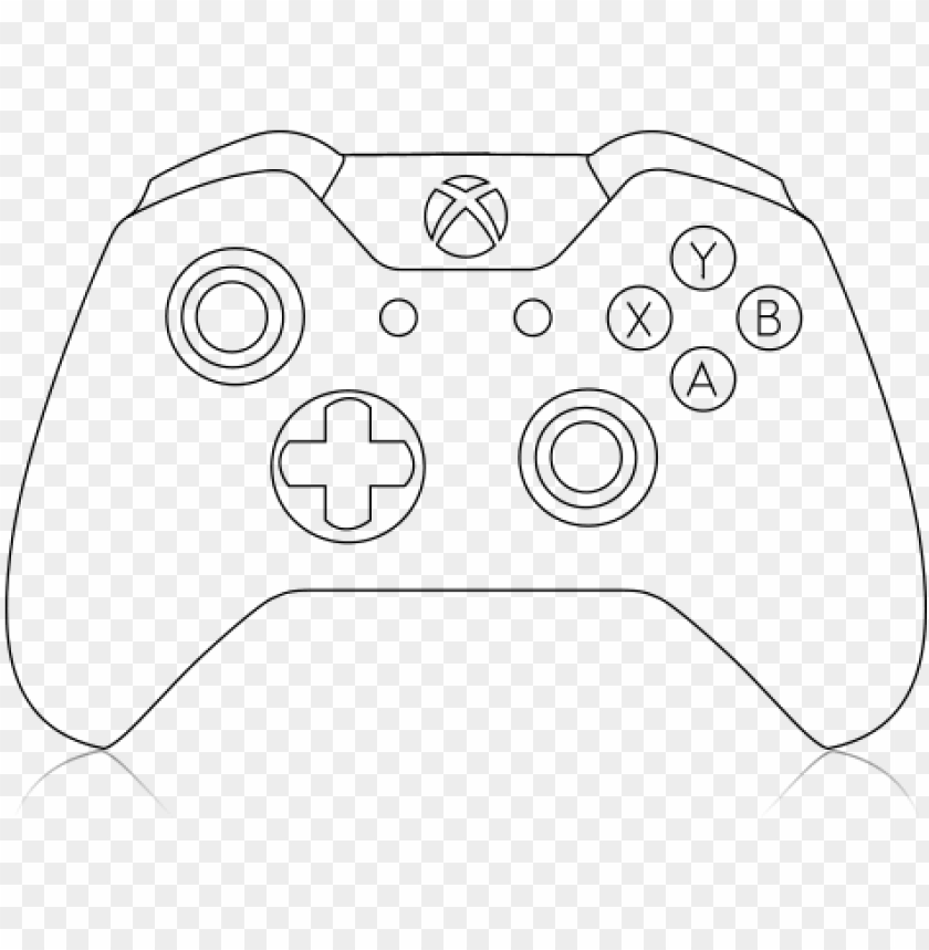 Xbox One Controller Line Drawing Xbox One Controller Cricut Png