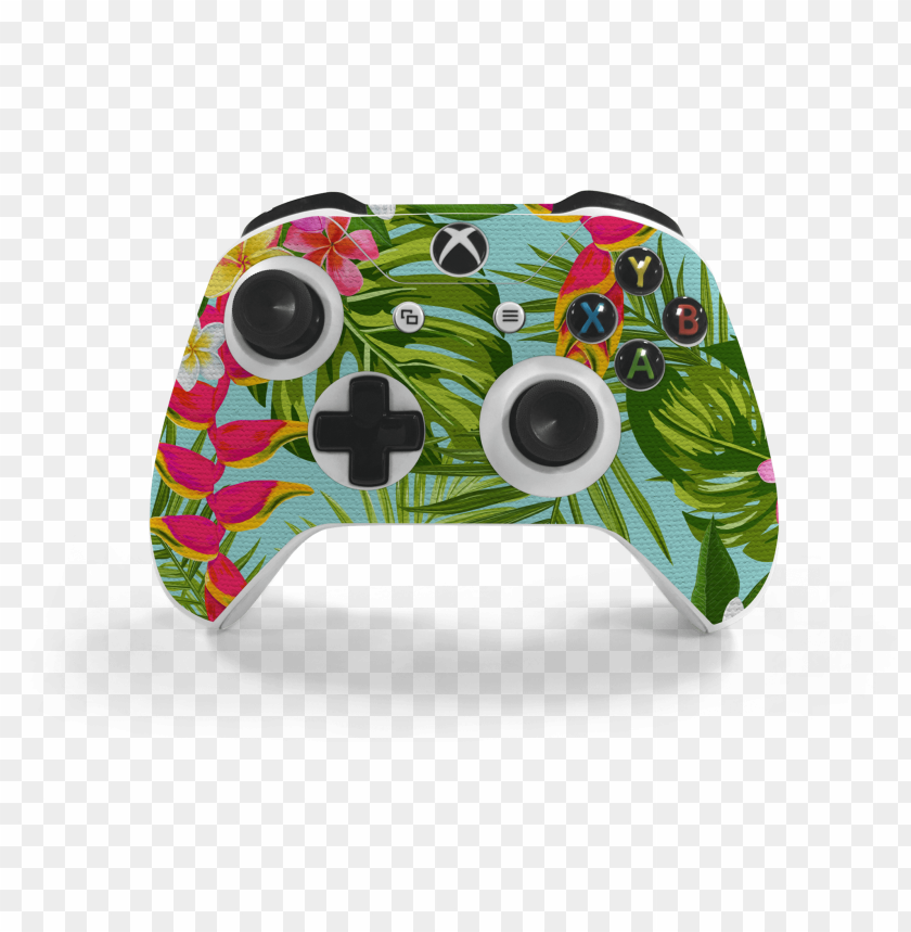 Xbox One S Controller Hawaiian Decal Kit - Game Controller PNG Transparent With Clear Background ID 237411