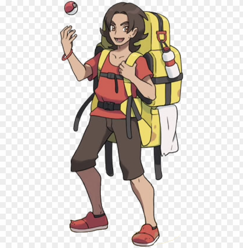 Xy Backpacker - Pokemon Trainer With Beard PNG Transparent With Clear Background ID 403612