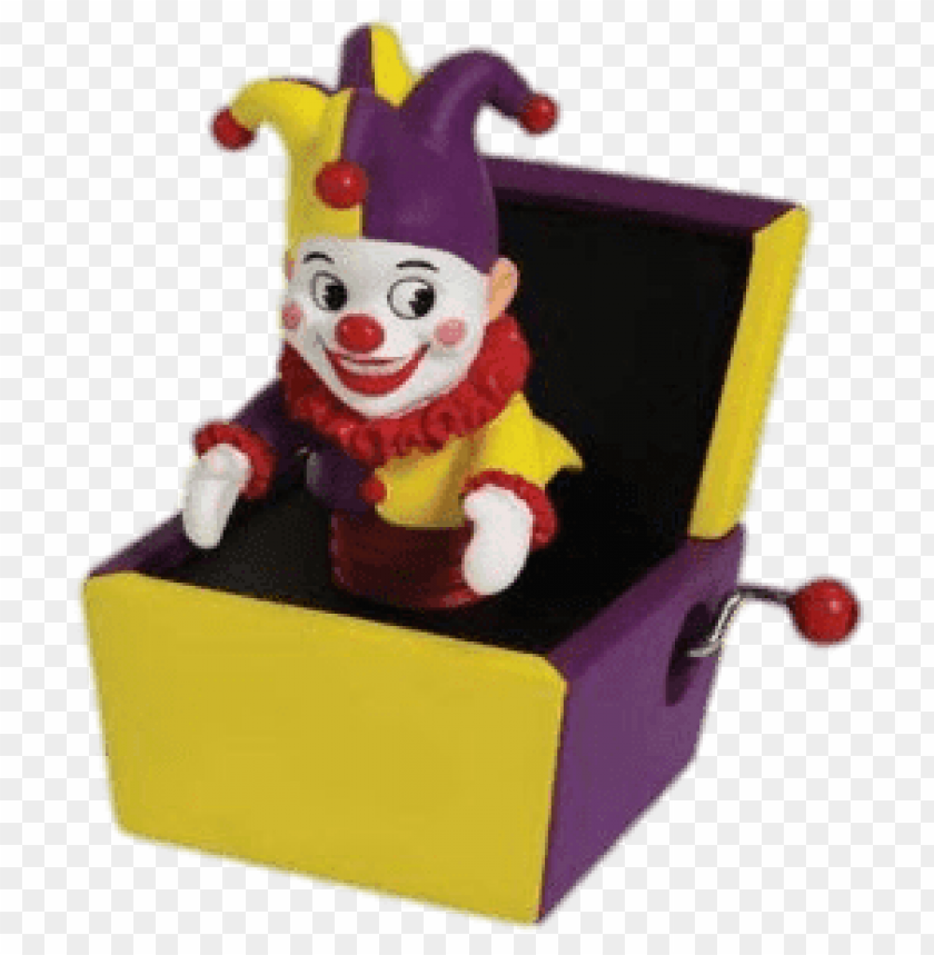 miscellaneous, jack in the box, yellow and purple jack in a box, 