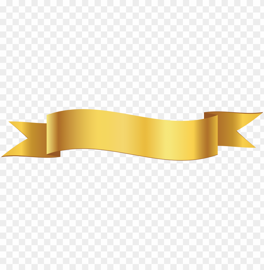yellow banner PNG transparent with Clear Background ID 89990