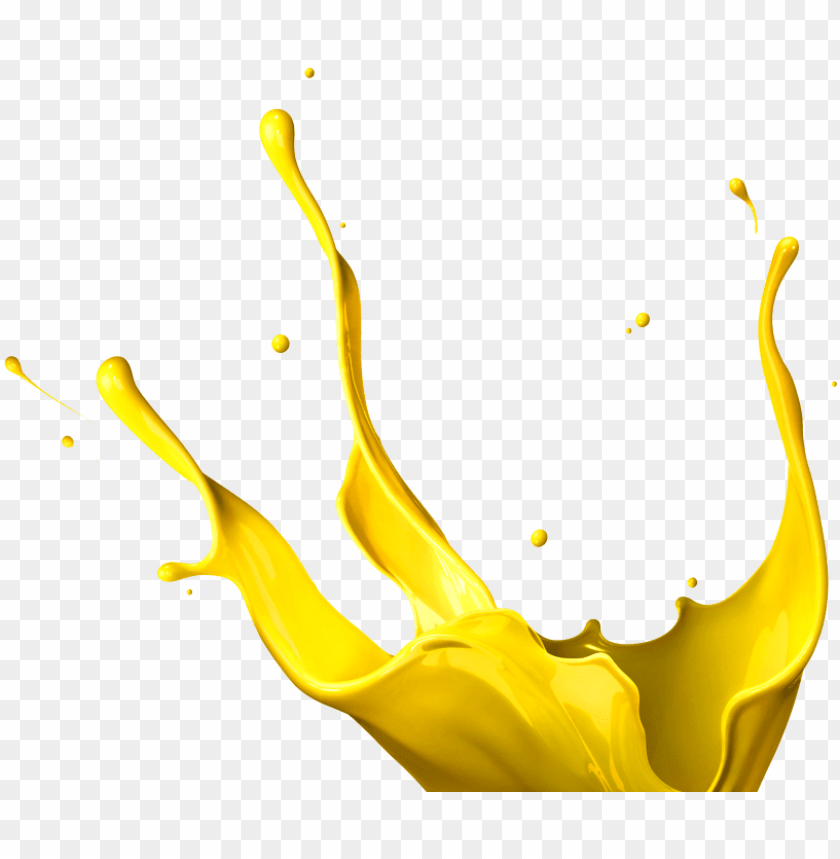 yellow color splash PNG transparent with Clear Background ID 78710