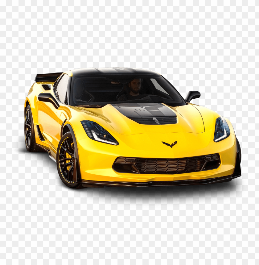 transport, cars, chevrolet, yellow corvette, 