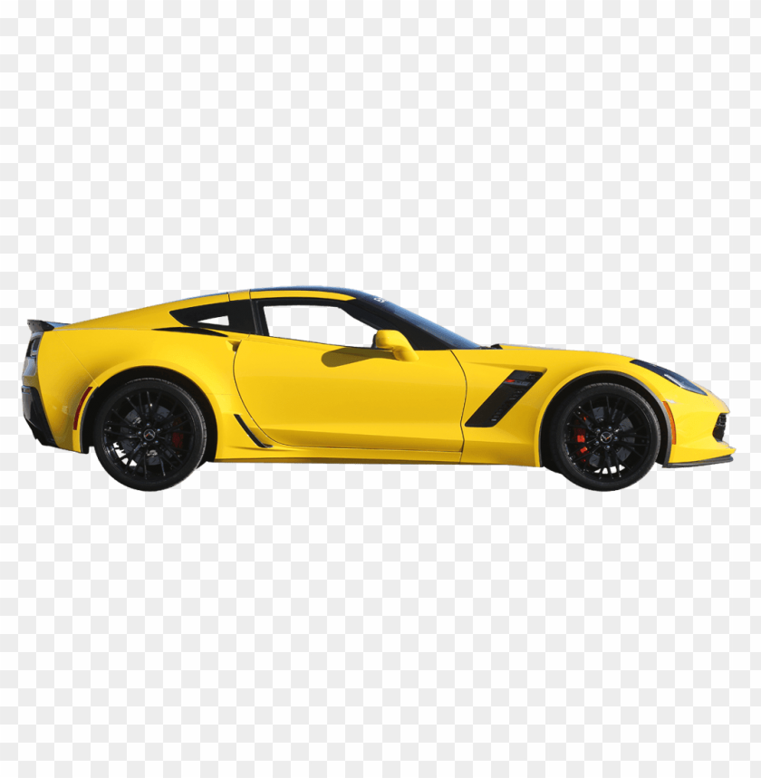 Download yellow corvette c7 side view png images background@toppng.com
