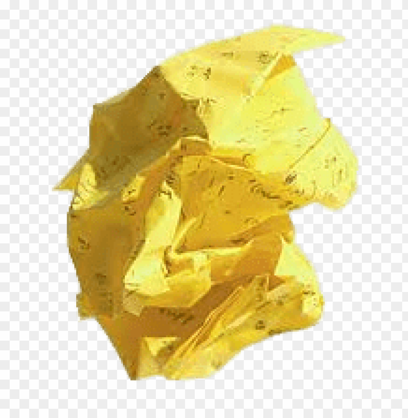 miscellaneous, crumpled paper, yellow crumpled paper, 