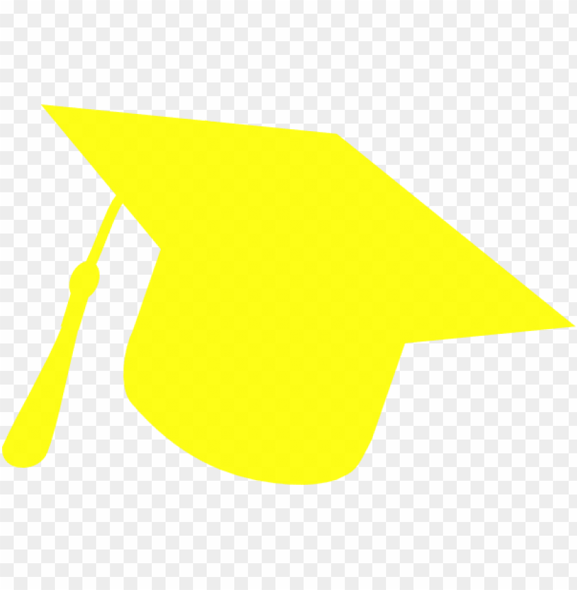 yellow graduation cap clipart PNG transparent with Clear Background ID 229915