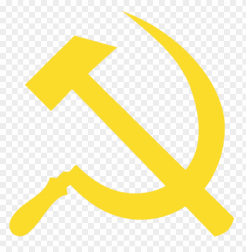 Yellow Hammer And Sickle PNG Transparent With Clear Background ID ...
