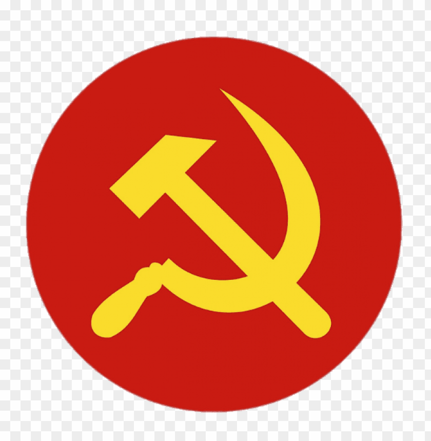 miscellaneous, hammer and sickle, yellow hammer and sickle in red circle, 