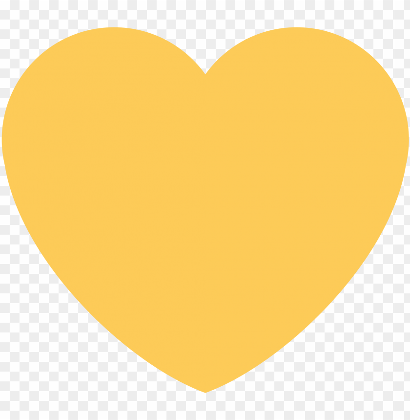 yellow heart sticker by twitterverified account yellow heart PNG transparent with Clear Background ID 244617