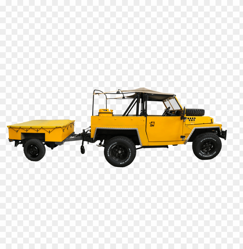 transport, cars, various cars, yellow jeep with cart, 